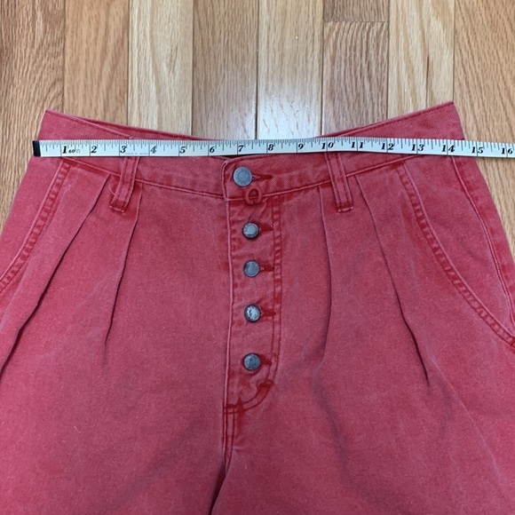 Vintage‎ Espirit High Waisted Pleated Nantucket Red Short - Picture 5 of 6
